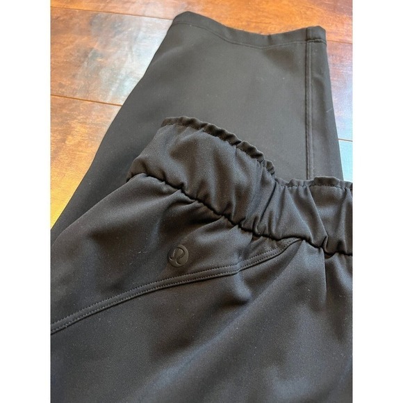 Lululemon Keep Moving Pants 10 Black 7/8 High Rise Nulu Sweat Wick Drawcord - Picture 8 of 8